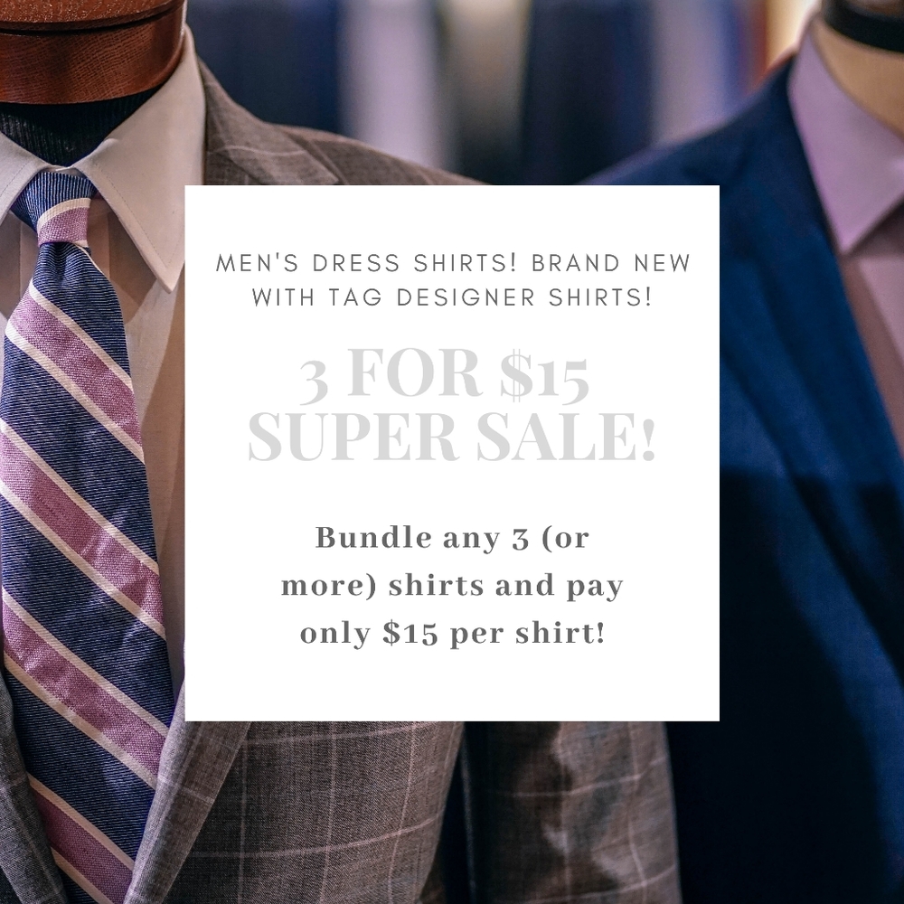 Men's Dress Shirt Super Sale!